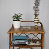 Rattan bedside table