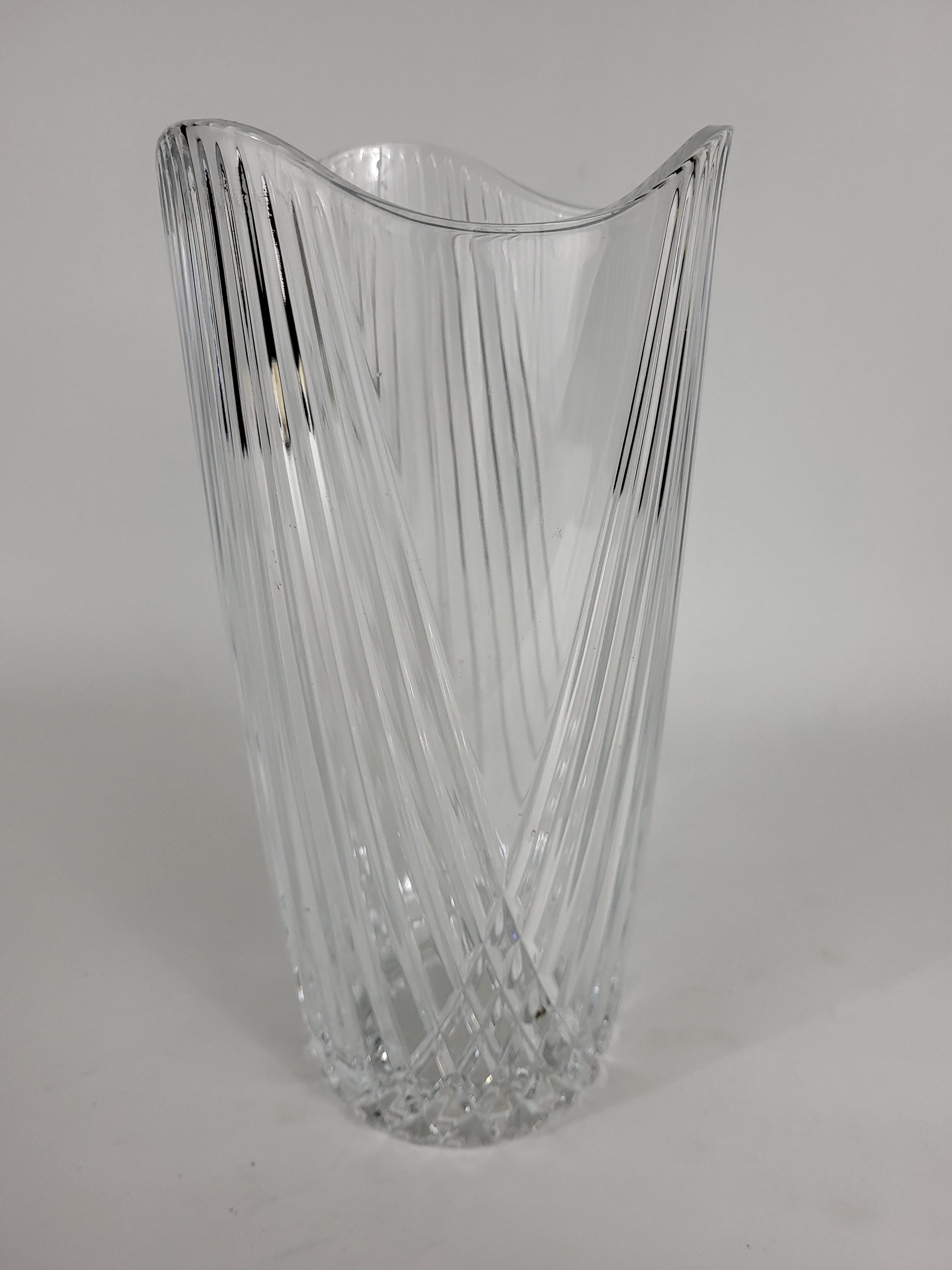 Art Deco crystal vase
