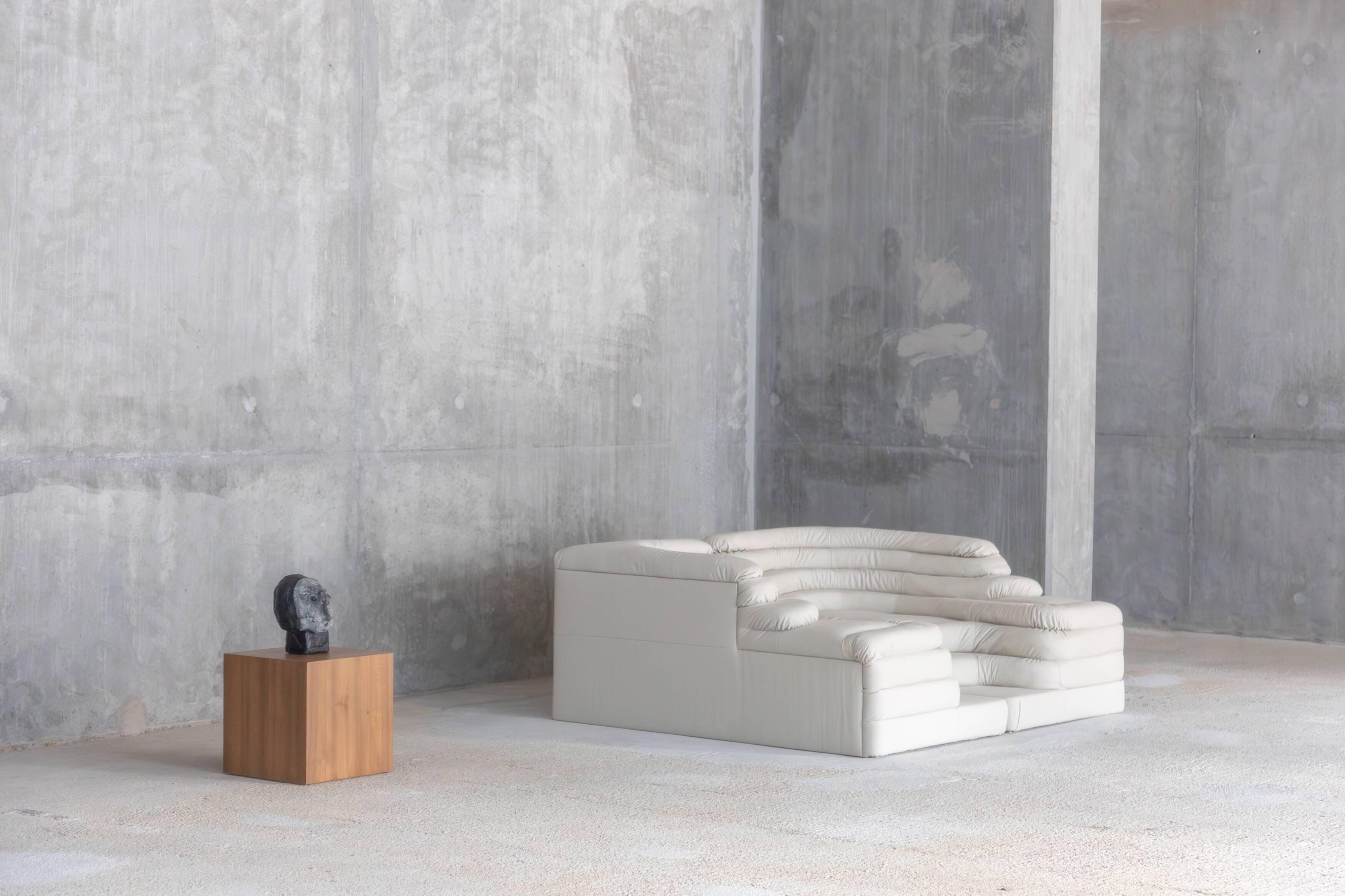 Terrazza sofa, Ubald Klug, De Sede, white leather