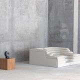 Terrazza sofa, Ubald Klug, De Sede, white leather