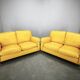 Pair of Poltrona Frau George Leather Sofas, Italy, 1992