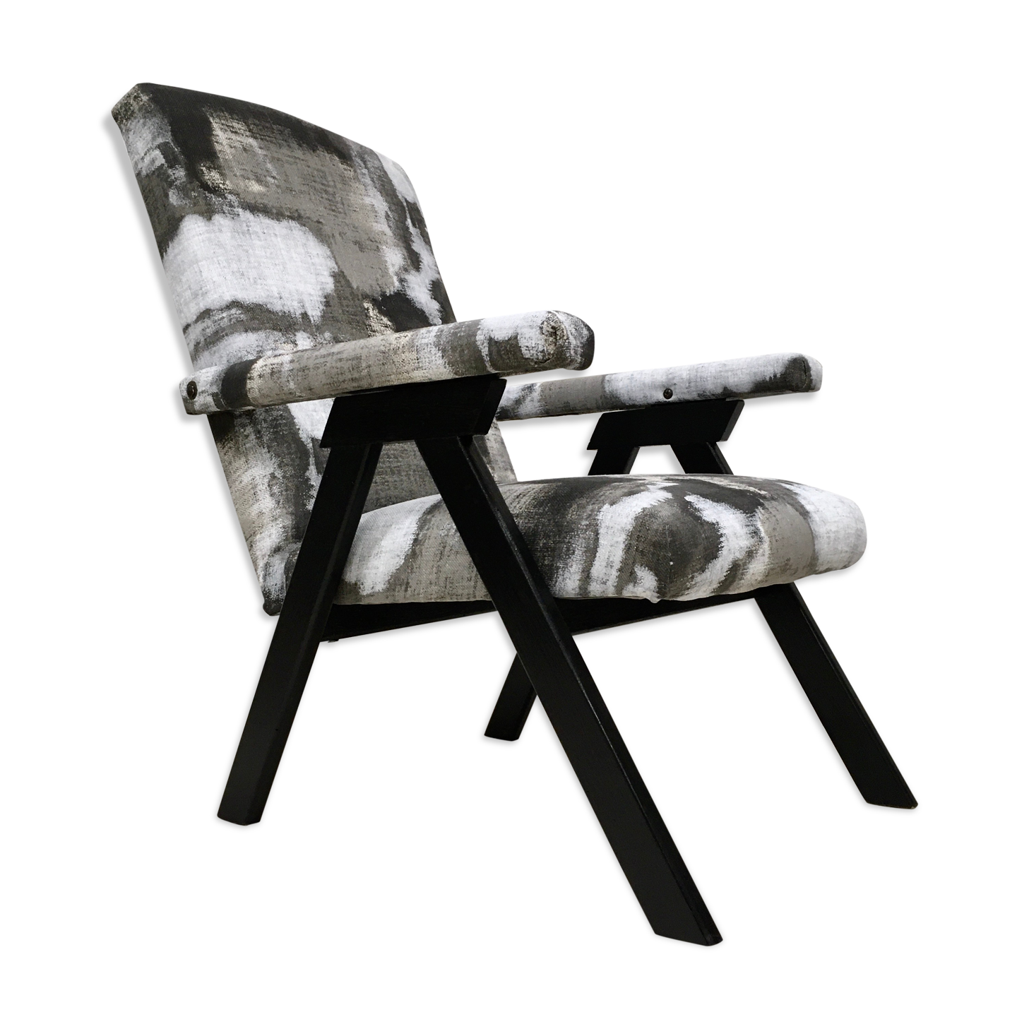 Restored Scandinavian armchair