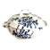Lunéville blue ironstone tureen, "Azaléa" service