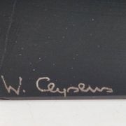Sculpture en bronze sur socle en pierre par Willy Ceysens, 1970