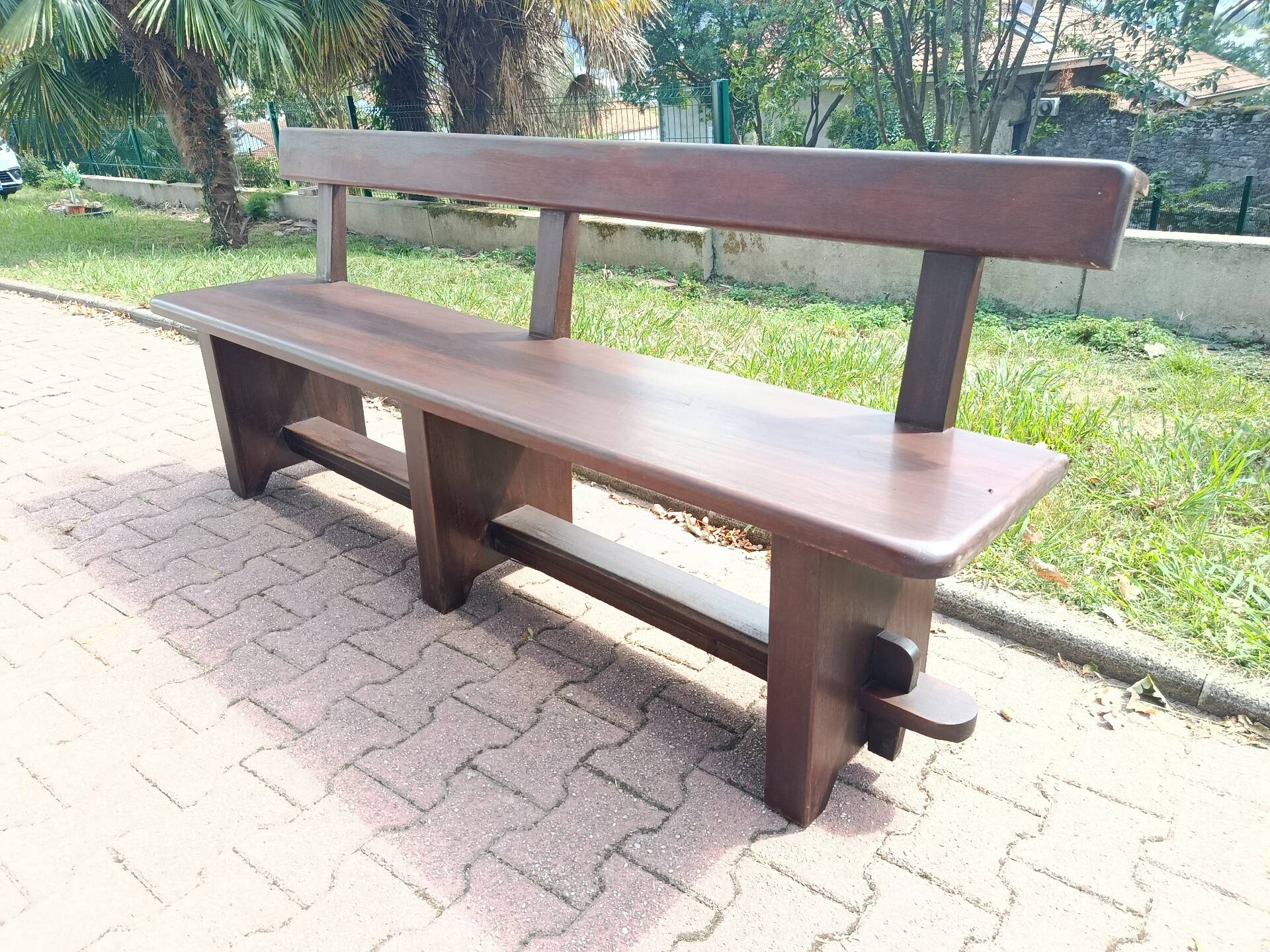 Massive brutalist bench