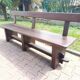 Massive brutalist bench
