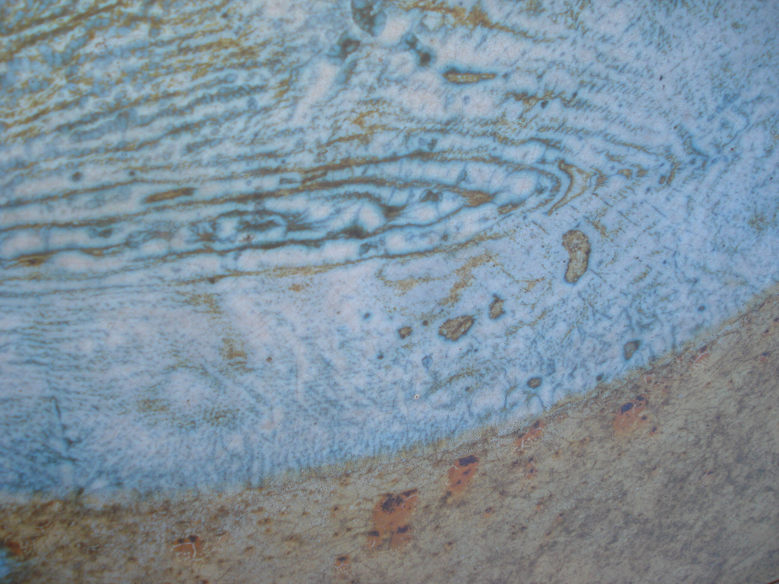 Coffee table with plate enamelled ceramic Les 2 Potiers, 1960