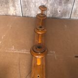 Old Wall Coat Rack x4 Vintage Turned Wood #A702