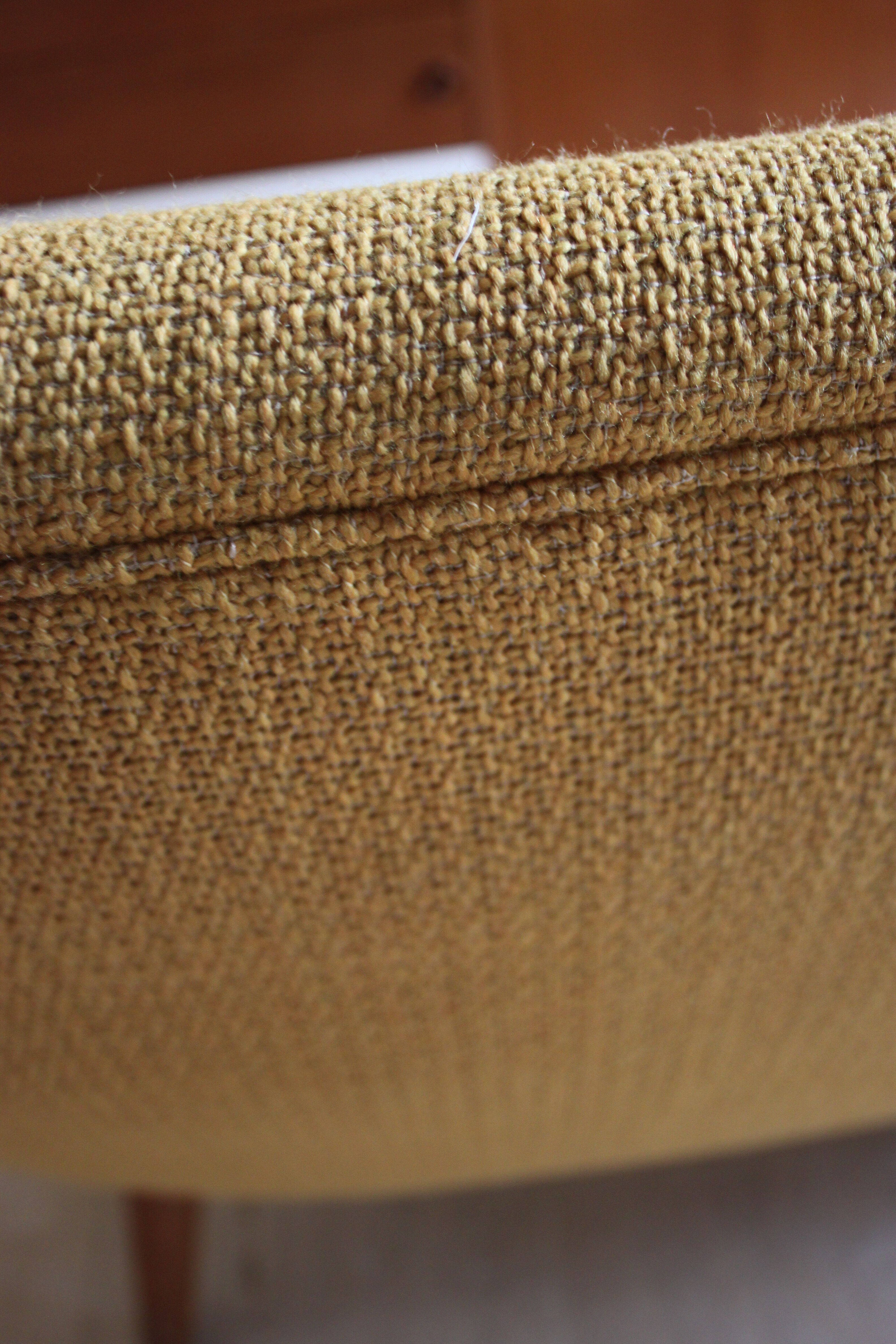 Danish sofa egg years free forms, vintage yellow