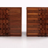 Set of 2 bedside tables Luciano Frigerio, 1970