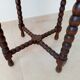 Side table from the 40s/50s in turned wood, Louis XIII style