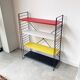 Mid century free standing tomado shelving system / bookcase designed by d. dekker