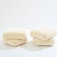 Jacques Charpentier pair of mohair velvet pouffes 1970
