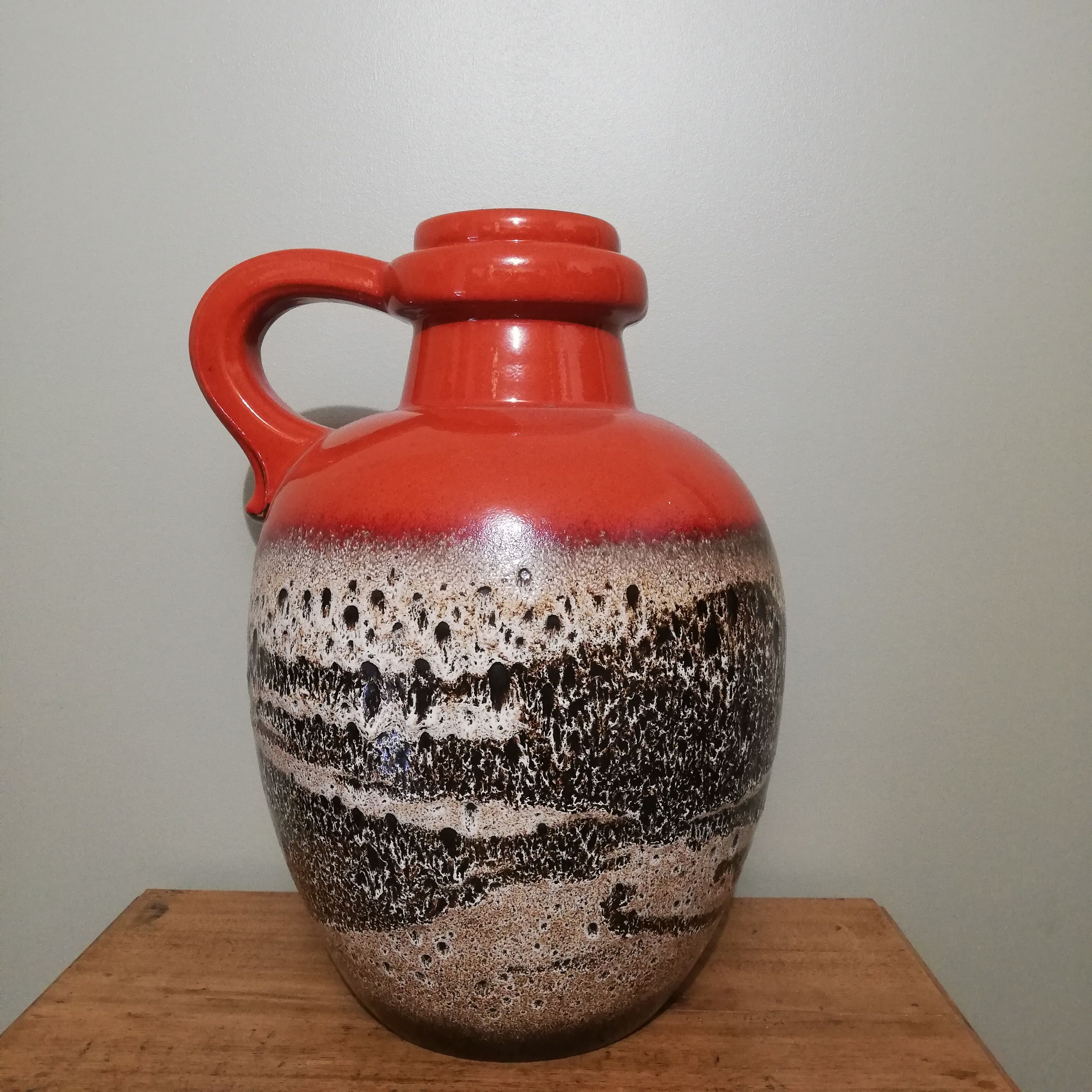 German vase Scheurich fat lava and ceramics