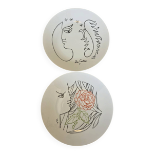 ?Duo d'assiettes de collection