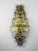 Kinkeldey XL 7-tier cut crystal wall sconce, gilt brass, Germany, 1970s