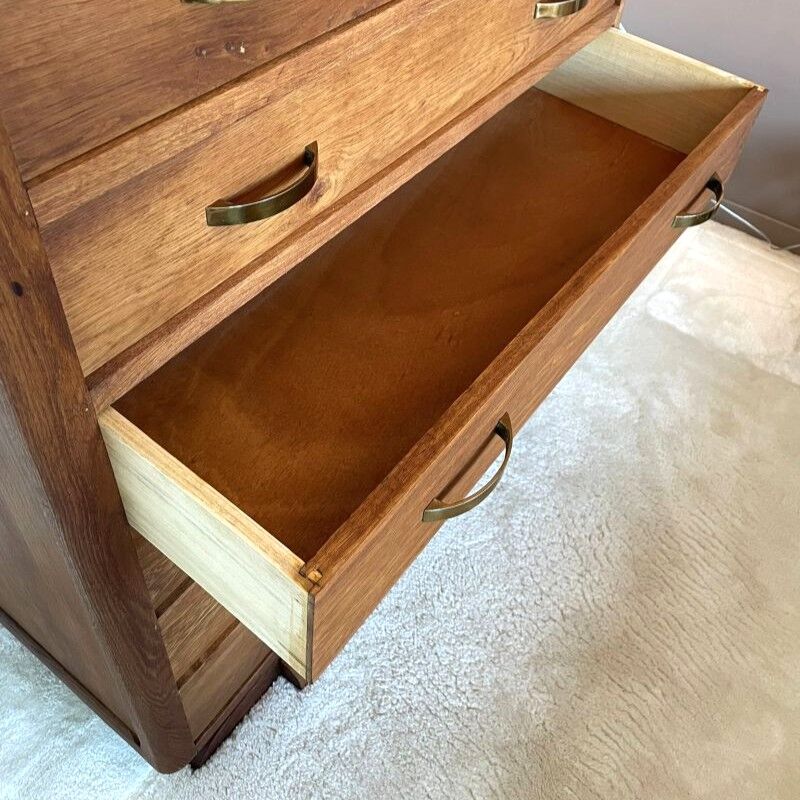 Commode haute vintage – pied moustache – années 60