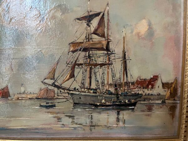 Peinture à l’huile Ernest Vauthrin