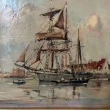 Oil painting by Ernest Vauthrin