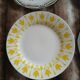 4 antique flat plates from Digoin and Sarreguemines
