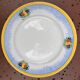 Set of 10 flat plates Boch Frères La Louvière – Art Deco fruit design