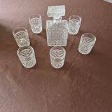 Service à whisky en verre