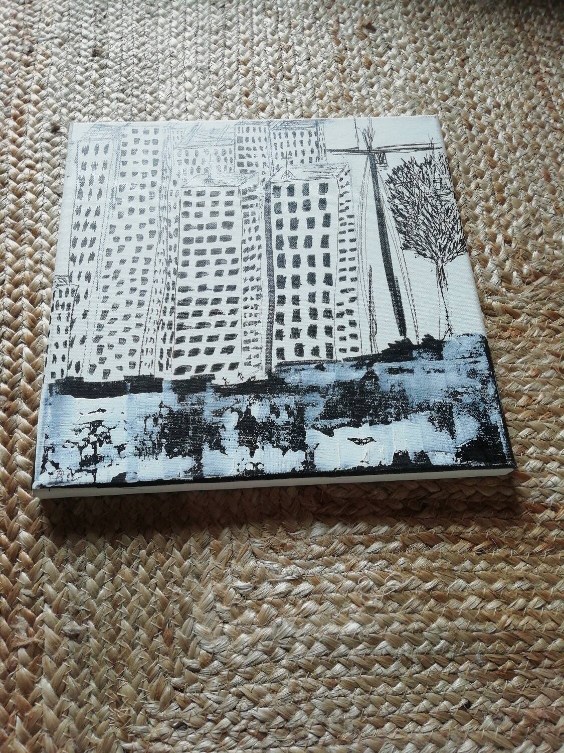 Acrylic painting on frame