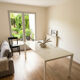 Extendable dining table 'Baron' by Calligaris, glass and metal