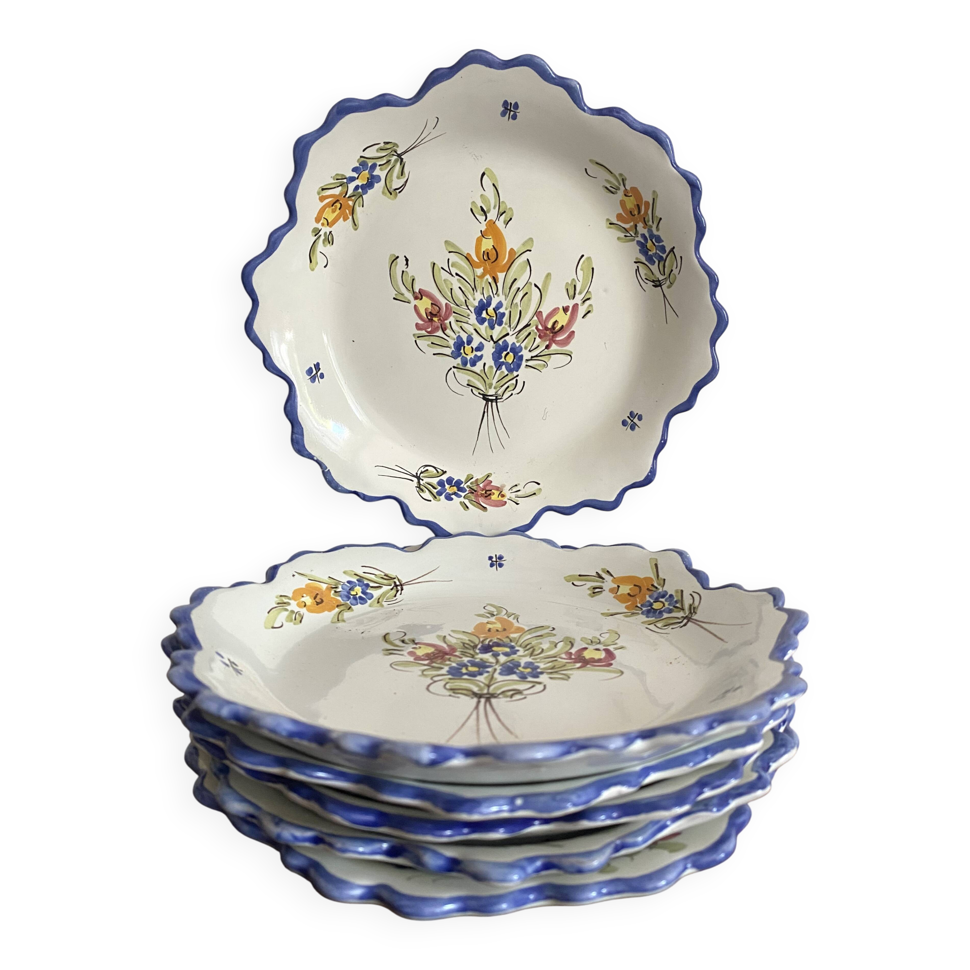 Old Martres Tolosane dessert plates