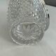 Vintage glass ice bucket – ice tray with metal handles