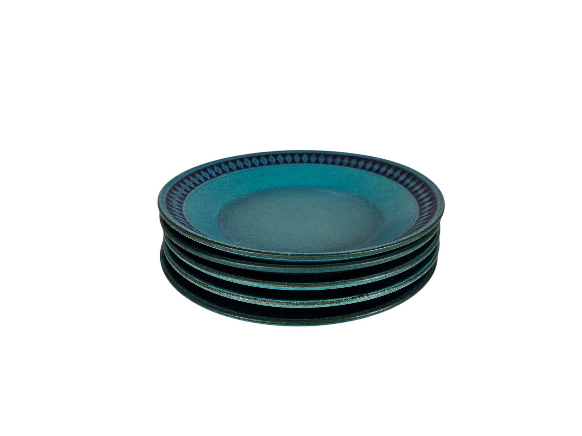 Ceramano - West-Germany - model Sapphire - 5 plates - ceramic - 1960's
