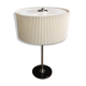 1960s table lamp with a white plissee shade, adjustable in height MCM