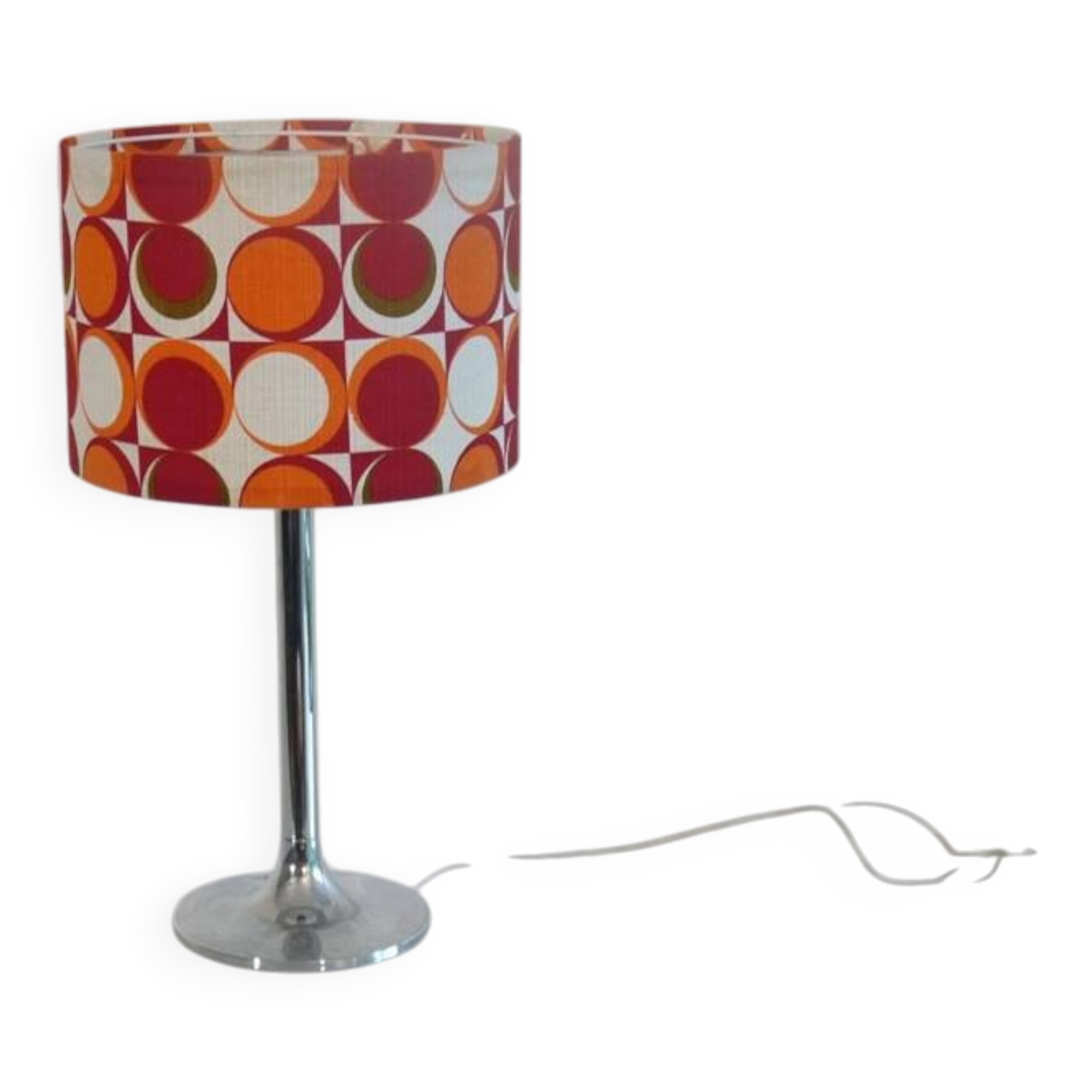 Vintage 1970s chrome lamp