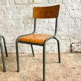 Pair of Mullca school chairs adult size