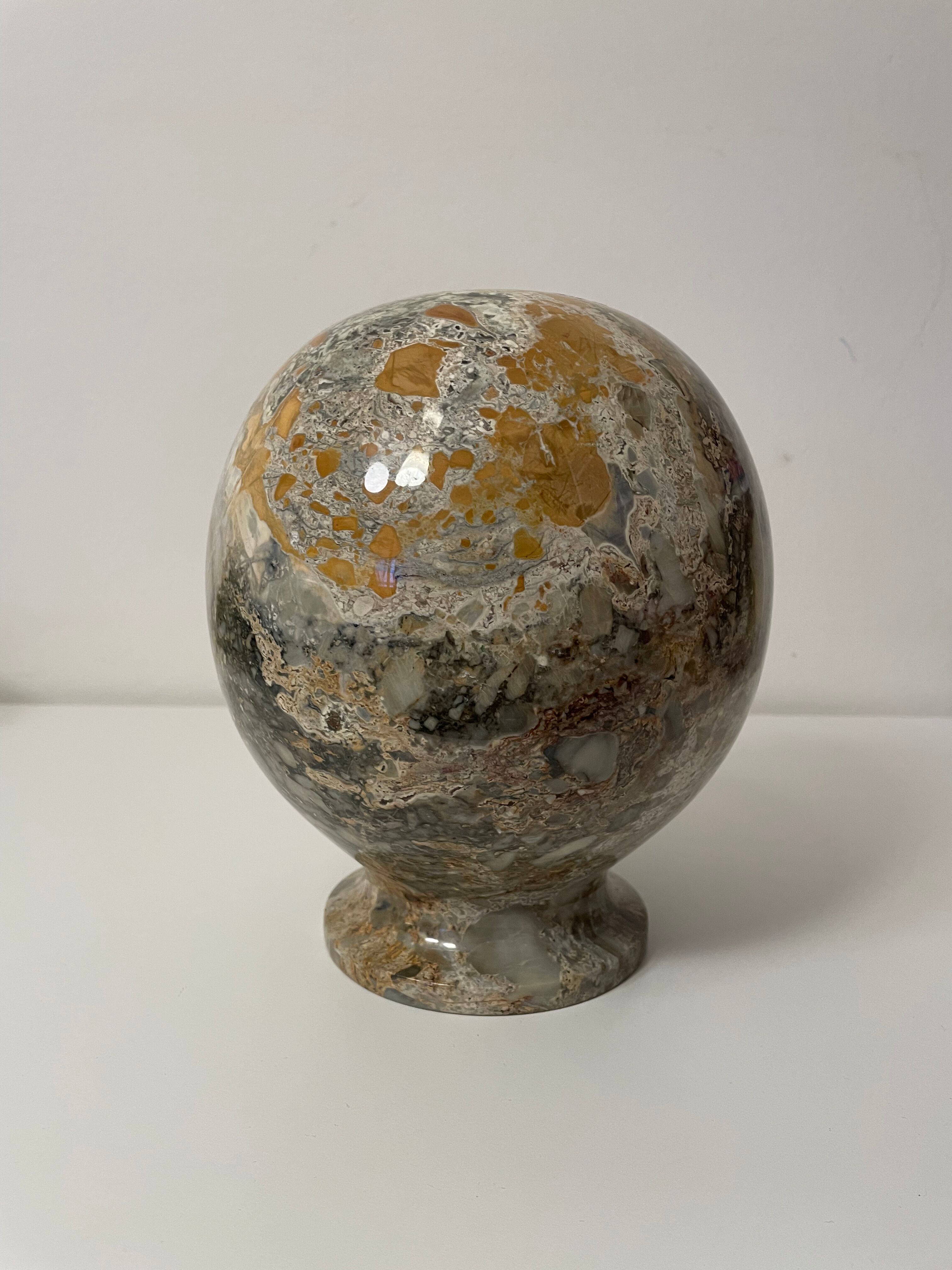 Marble ball vase