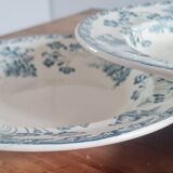 Service of 6 plates in iron earth