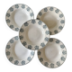 5 deep plates, Sarreguemines, René model