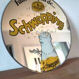 Vintage Schweppes advertising mirror