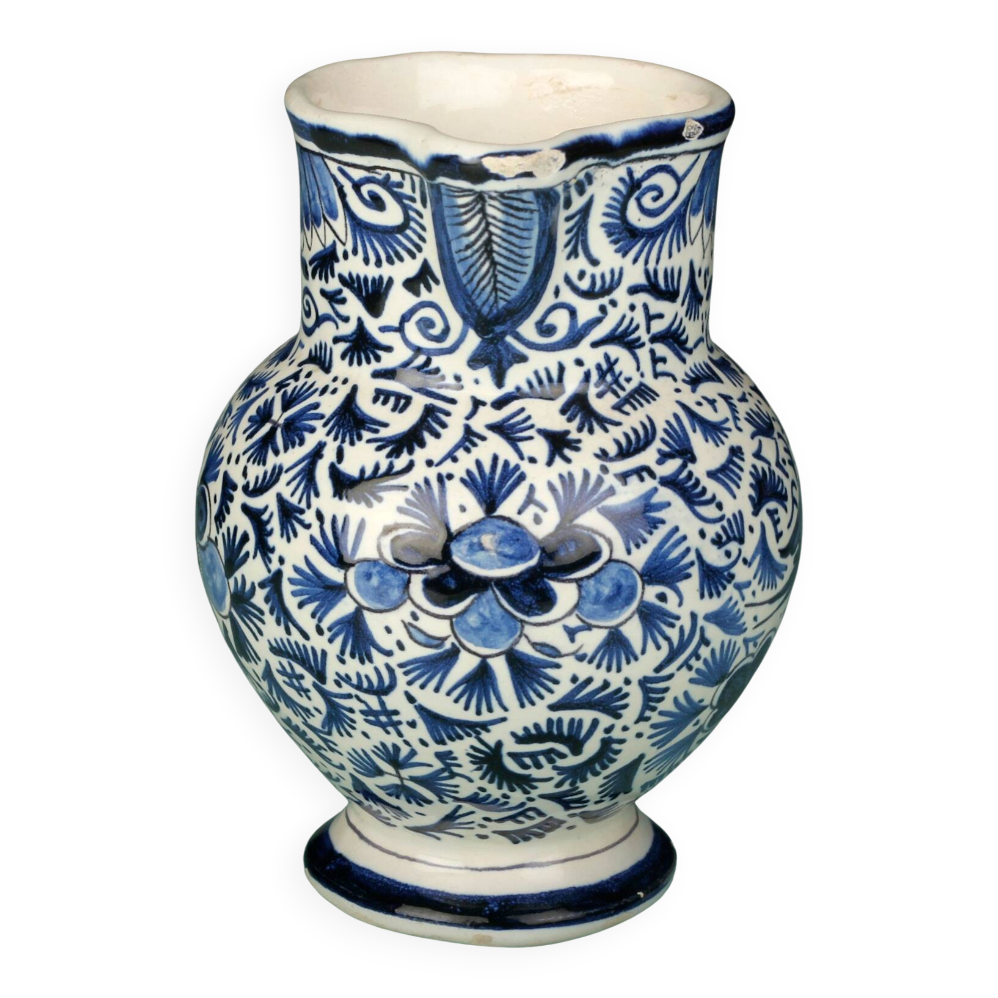 Petit pichet faîence 18e Siècle Delft, Pieter Adriaen Pynacker