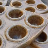 Set of 6 dishes/pans/snail pans, in Digoin Crespots sandstone - Vintage
