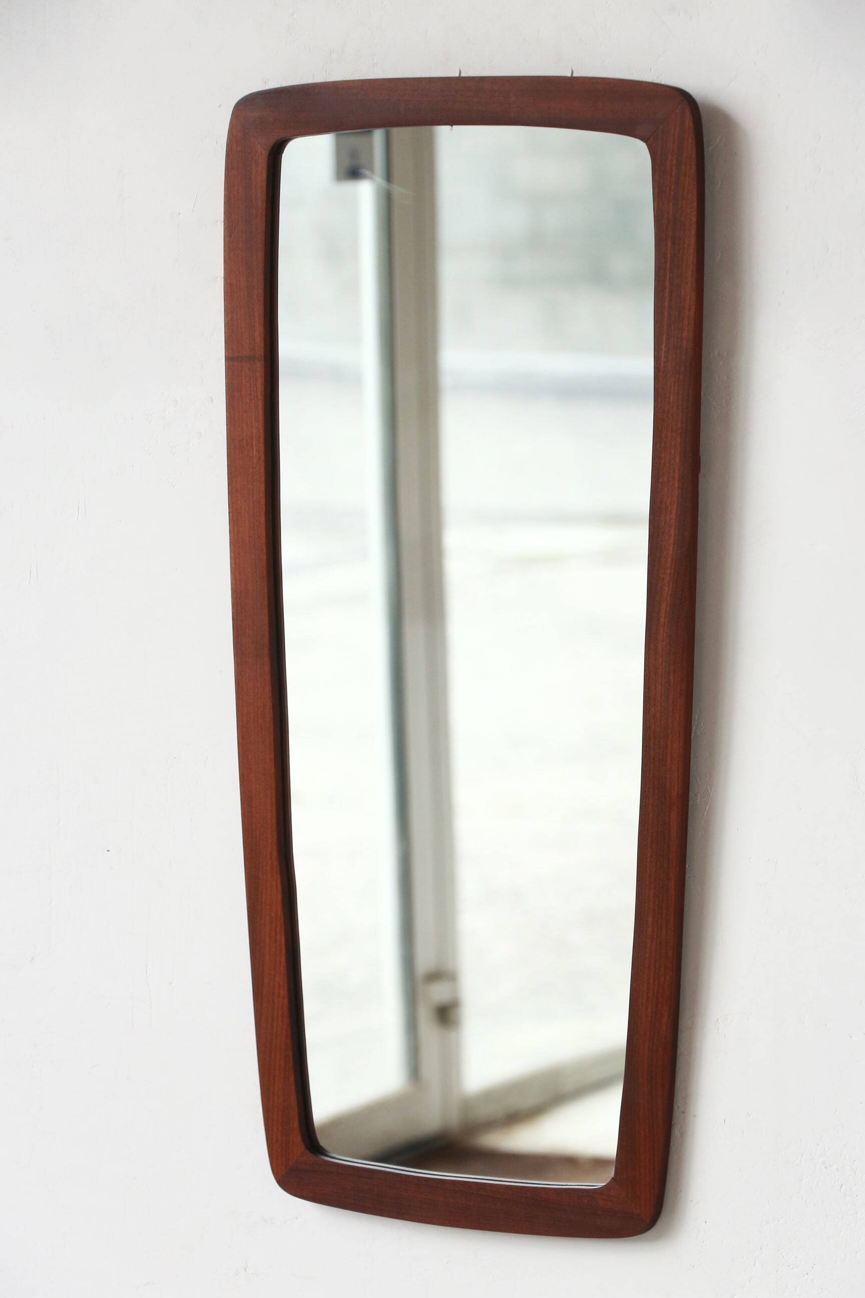 Free form mirror - teak - scandinavian - 14.09.23.01