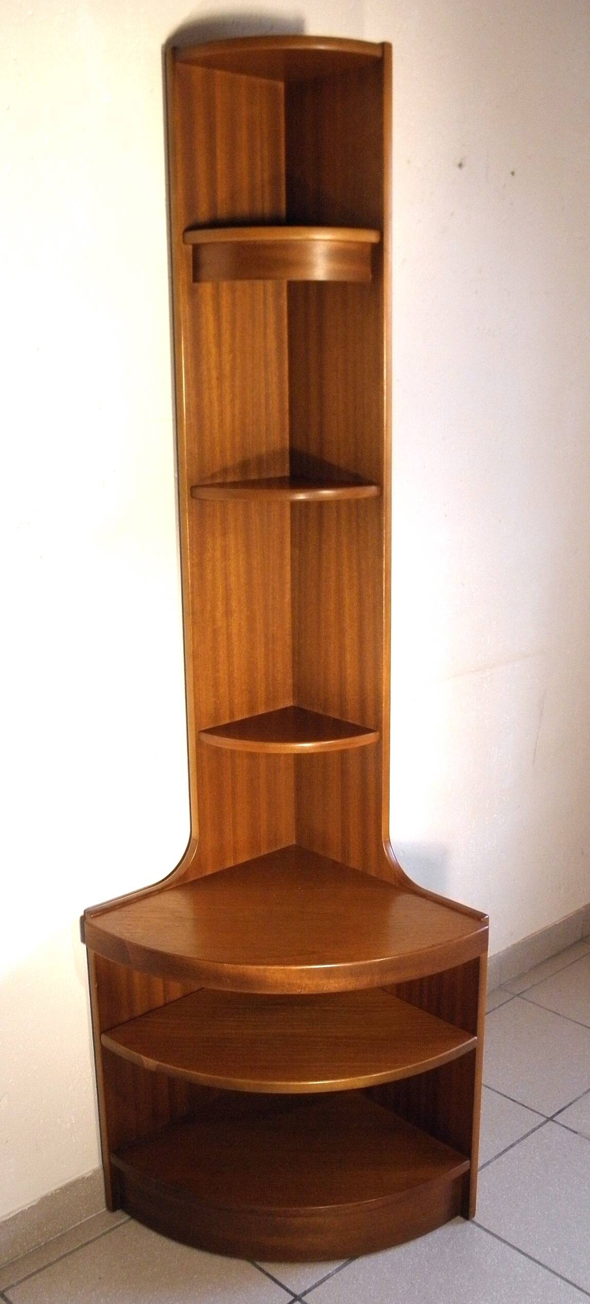 Furniture - corner shelf in teak 70s