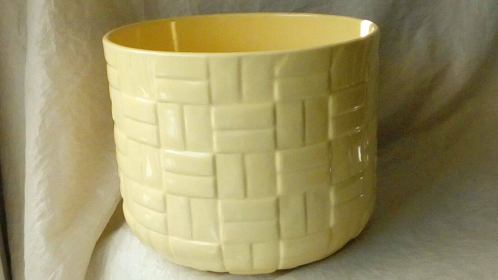 Chatelain france woven straw effect earthenware planter