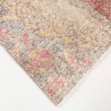 Vintage Red & Cream Oriental Turkish Rug, 110x199Cm