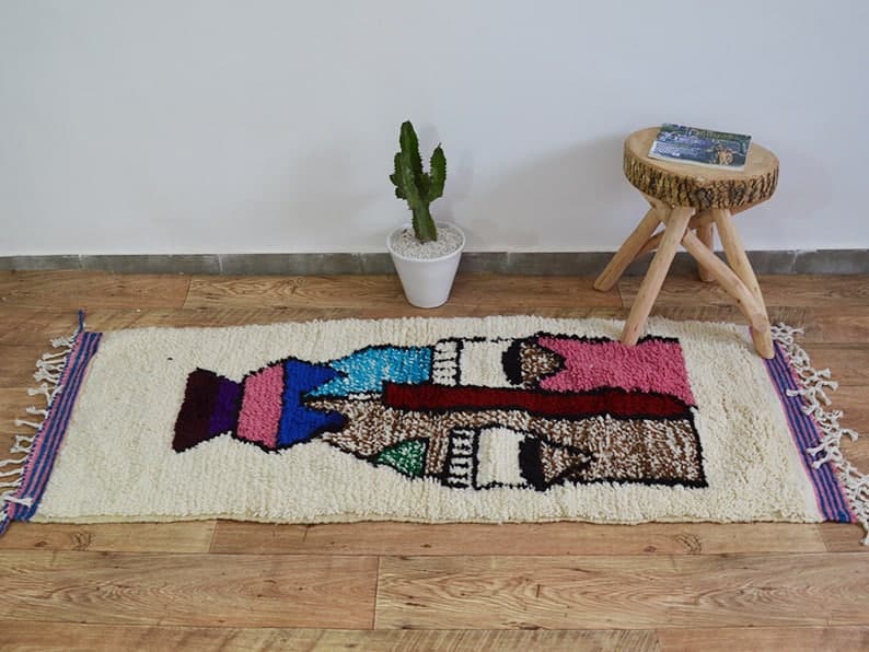 Moroccan carpet 173x63cm