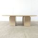 Table basse en travertin années 1970, Italie