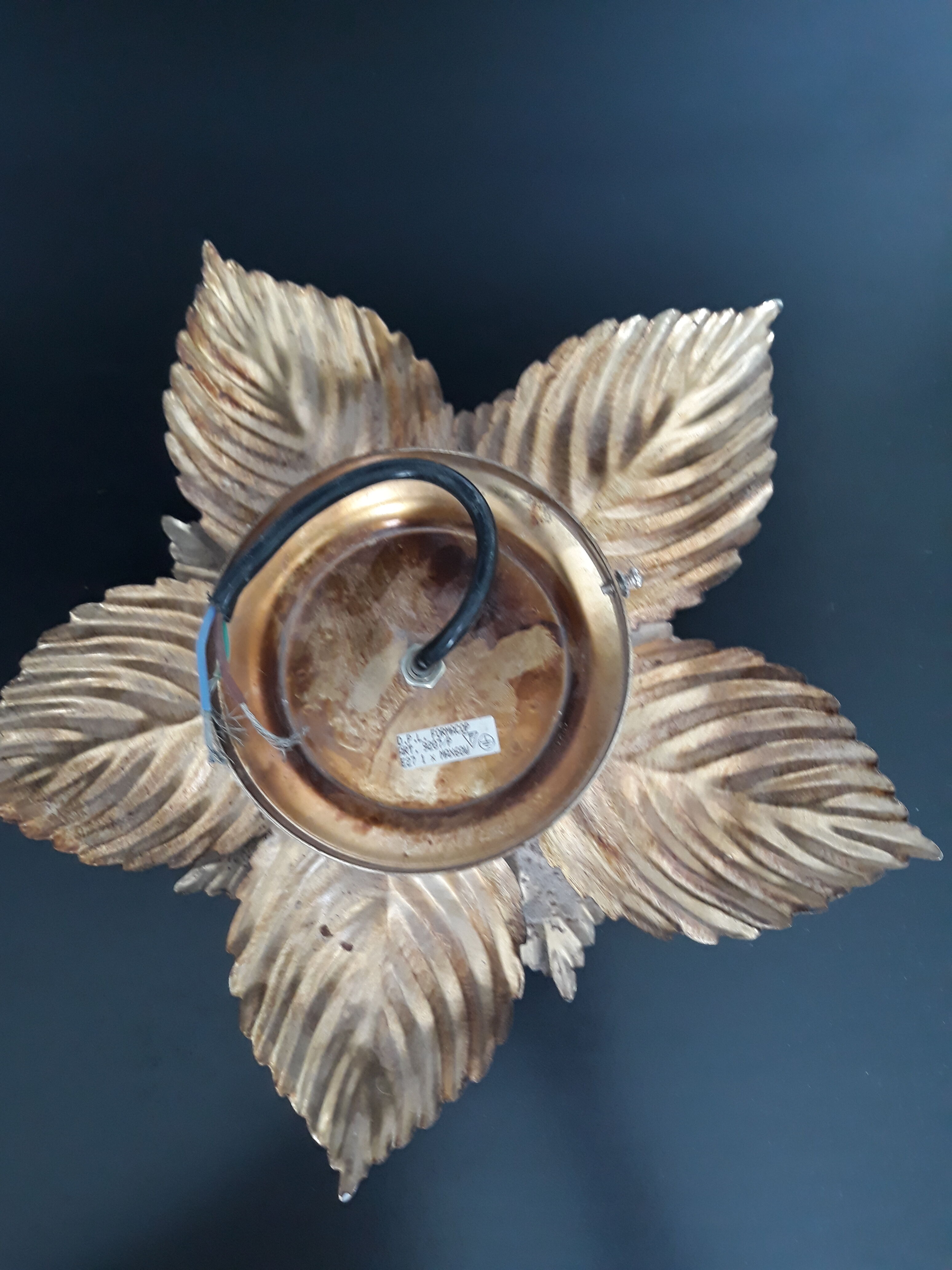 Vintage gold wall lamp