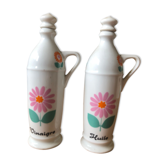 Service vinegar vintage oil porcelain