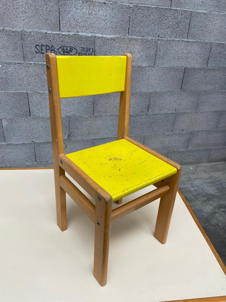 Children's chair vintage kindergarten