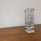 Vintage German Lead Crystal Block Vase, 1970s